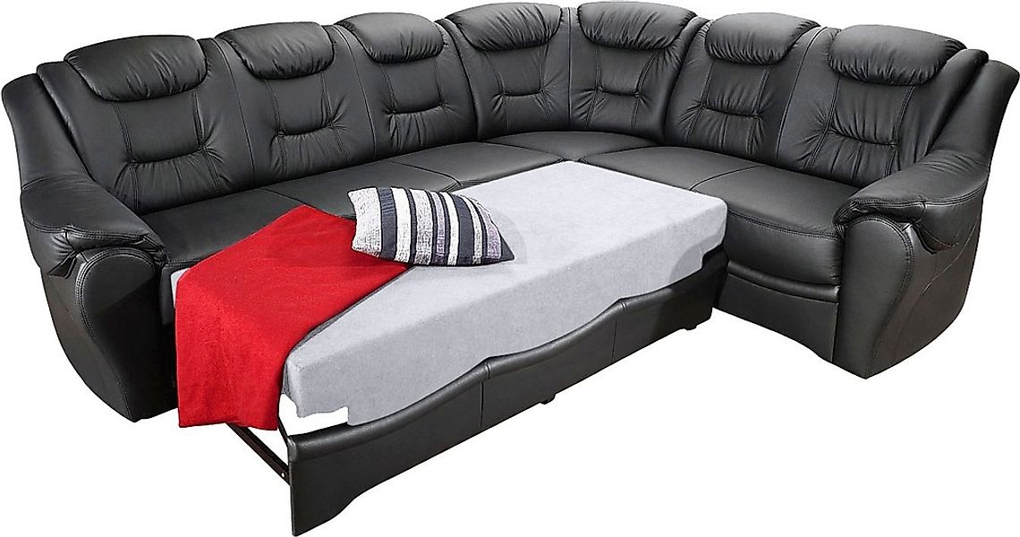 sit&more Ecksofa »Bellevue L-Form«, wahlweise mit Bettfunktion günstig online kaufen