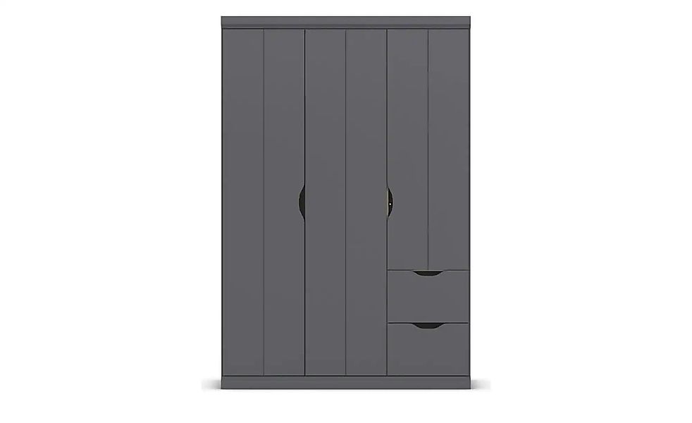 Kleiderschrank mit Schubladen Frieda ¦ grau ¦ Maße (cm): B: 136 H: 203 Schr günstig online kaufen