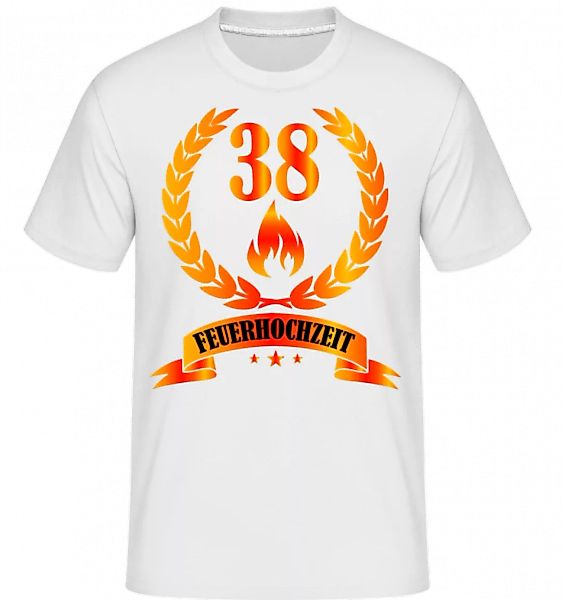 38 Jahre Feuerhochzeit · Shirtinator Männer T-Shirt günstig online kaufen