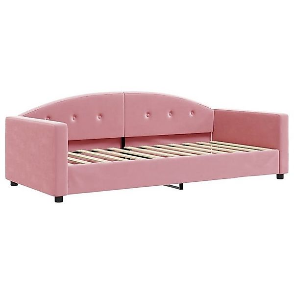 vidaXL Gästebett Tagesbett Rosa 90x200 cm Samt Gästebett Gästecouch Gästeso günstig online kaufen