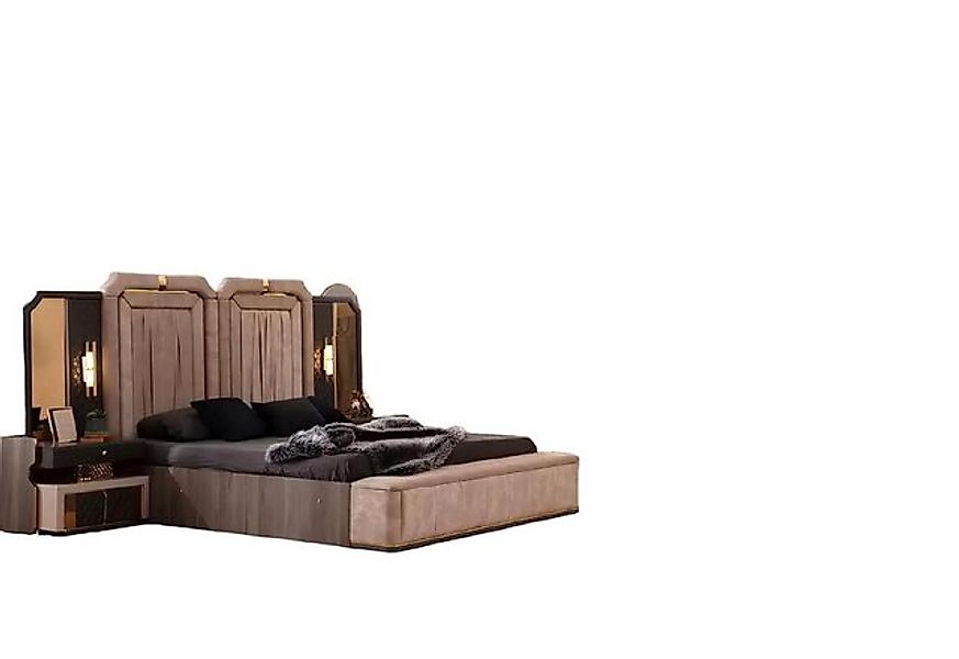 Xlmoebel Bett Luxuriöses Doppelbett Set mit kompletten Schlafzimmermöbeln i günstig online kaufen