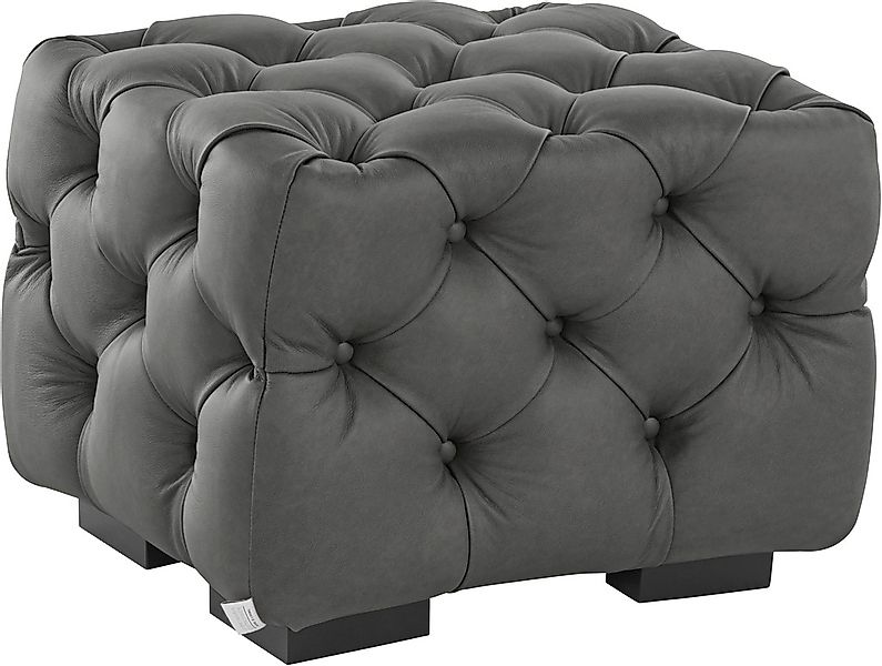 Home affaire Polsterhocker "Kalina", mit klassischer Chesterfield-Knopfheft günstig online kaufen