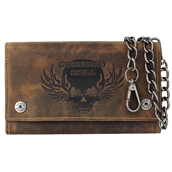 Greenburry Geldbörse Vintage RFID Leder Bikerbörse günstig online kaufen