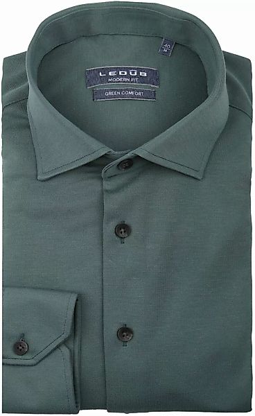 Ledub Hemd Tricot Grün - Größe 45 günstig online kaufen