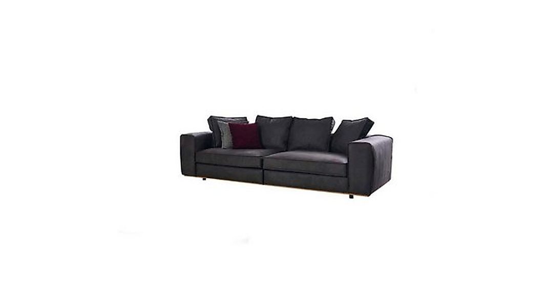 Xlmoebel Sofa Sofa mit drei Sitzplätzen in Grau aus Stoff - Stoffsofa mit P günstig online kaufen