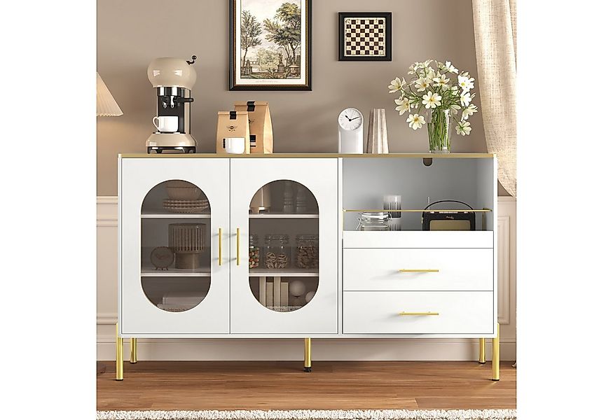 Merax Sideboard mit Kabelmanagement und Stauraum (Buffetschrank Anrichte, 1 günstig online kaufen