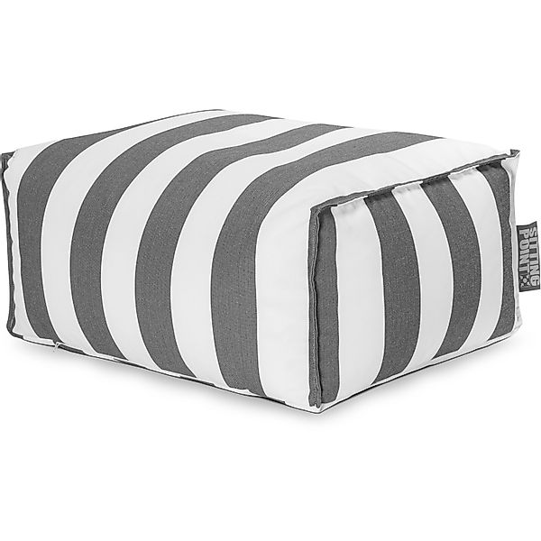 Sitting Point Hocker Santorin Roll 100 l Anthrazit Streifen-Muster günstig online kaufen