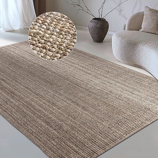 my home Teppich Avot Juteteppich, rechteckig, günstig online kaufen