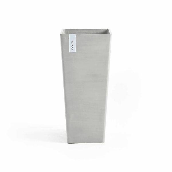 Ecopots Pflanztopf Rotterdam Halbhoch Weißgrau 32 cm x 70 cm günstig online kaufen