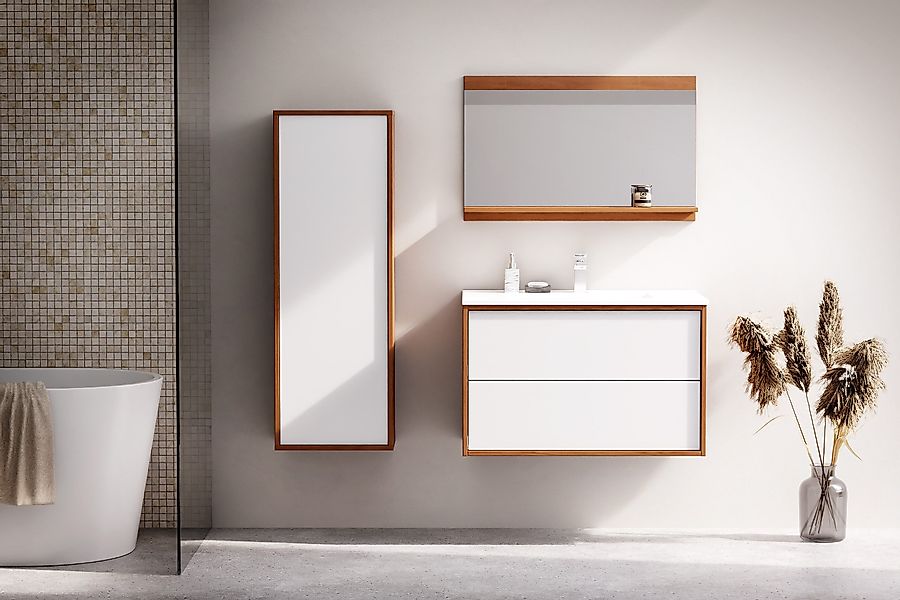 welltime Waschtisch Waschbeckenunterschrank Line mit Waschbecken,Badmöbel,z günstig online kaufen