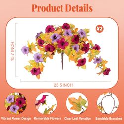 Kunstblumenstrauß Künstliche Kunstblumen Petunien für den günstig online kaufen