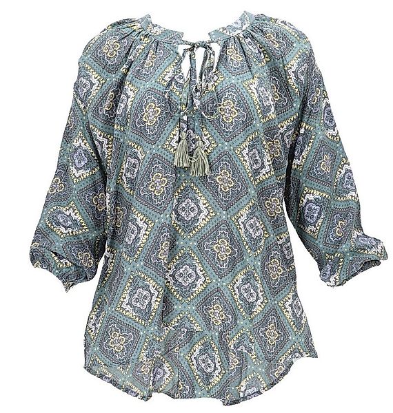 Guru-Shop Longbluse Blusentunika, Langarmbluse, plus size.. Hippie, alterna günstig online kaufen