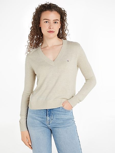 Tommy Jeans Strickpullover TJW ESSENTIAL VNECK günstig online kaufen