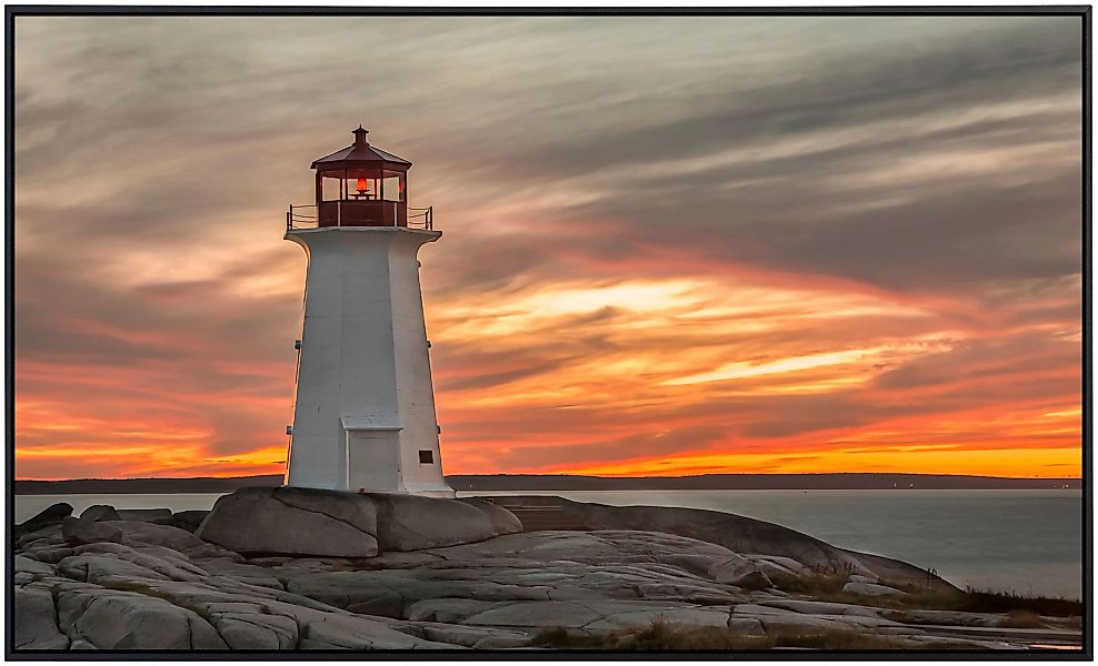 Papermoon Infrarotheizung »Leuchtturm Peggy Cove Sonnenuntergang«, sehr ang günstig online kaufen