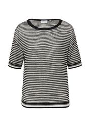 comma Kurzarmpullover Strickpullover Kurzarm-Pullover aus luftigem günstig online kaufen