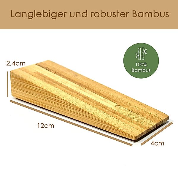 HomeBee Türstopper Türstopper Set aus Bambus günstig online kaufen