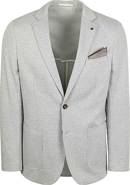 Suitable Blazer Face Druck Mist Grau - Größe 48 günstig online kaufen