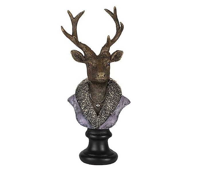 Clayre & Eef Dekofigur Clayre & Eef Dekoration Hirsch Mehrfarbig 10x9x23 cm günstig online kaufen