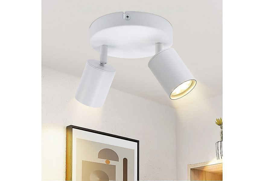 Nettlife Deckenstrahler 2 Flammig Schwarz GU10 Wohnzimmer Modern Deckenlamp günstig online kaufen