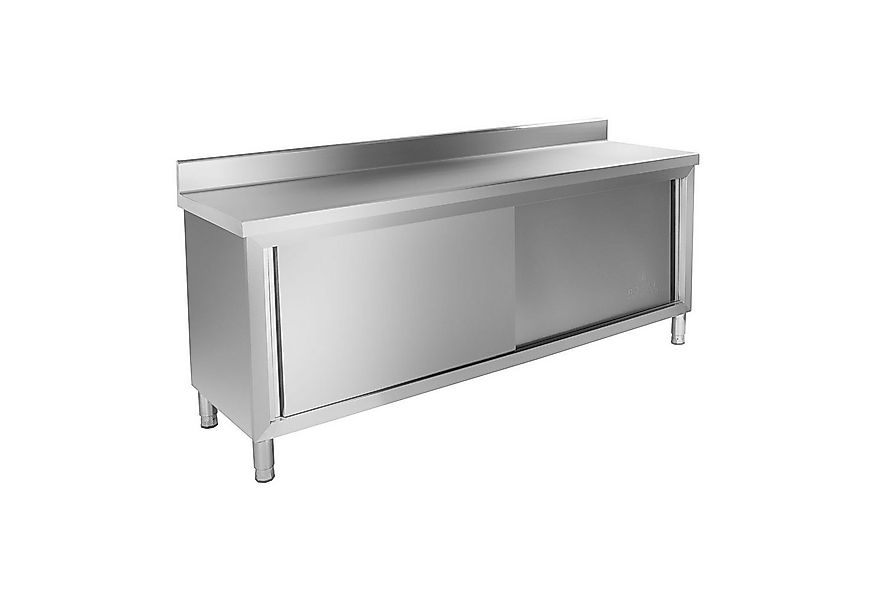 Royal Catering Arbeitstisch 200 x 60 cm Arbeitsschrank Edelstahl Arbeitspla günstig online kaufen