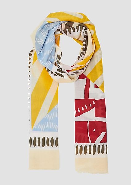 s.Oliver Schal Tuch, Tuch mit All-over-Print günstig online kaufen