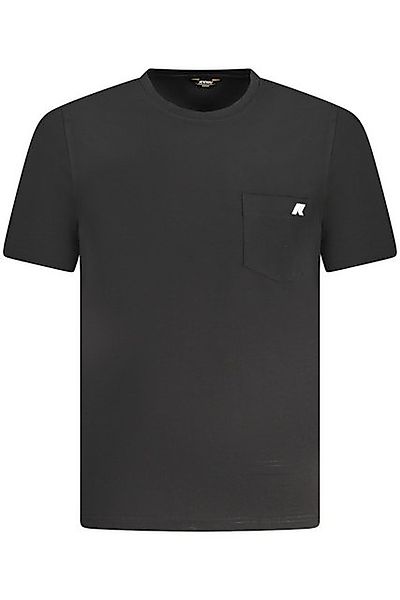 K-Way T-Shirt Schwarzes Herren Kurzarm-T-Shirt mit Rundhals und günstig online kaufen