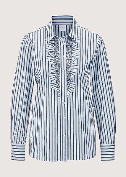 MADELEINE Langarmbluse "Bluse Streifenbluse mit Rüschen und Glanz-Akzenten" günstig online kaufen