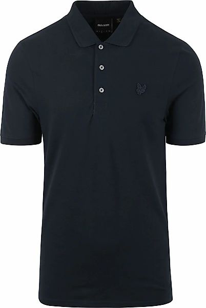 Lyle and Scott Tonal Eagle Poloshirt Navy - Größe S günstig online kaufen