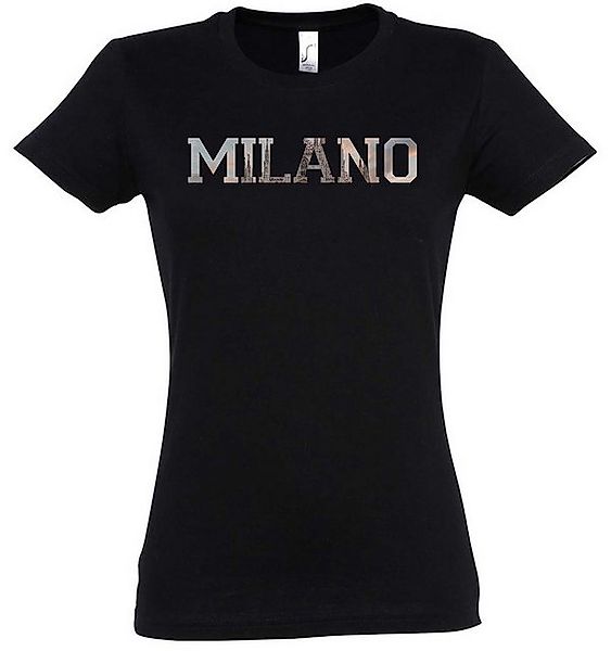 Urban Backwoods Print-Shirt Milano Damen T-Shirt Skyline Stadt City Ville C günstig online kaufen