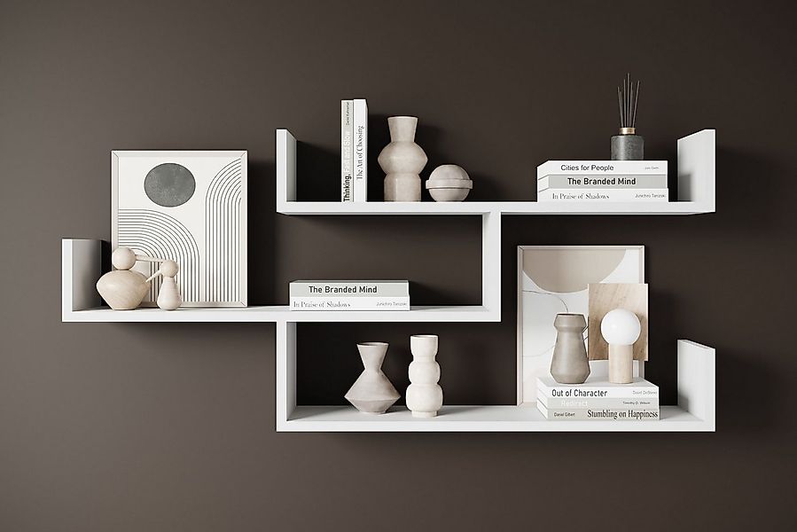 Home affaire Wandboard Wandregal Trio, 1-tlg., Hängeregal mit 3 Ablagefläch günstig online kaufen