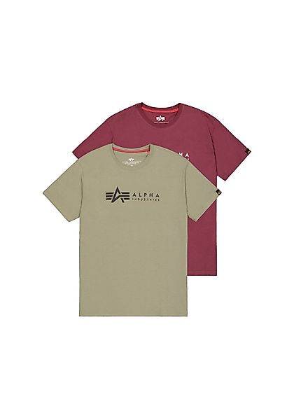 Alpha Industries T-Shirt "Alpha Label T-Shirt 2 Pack" günstig online kaufen