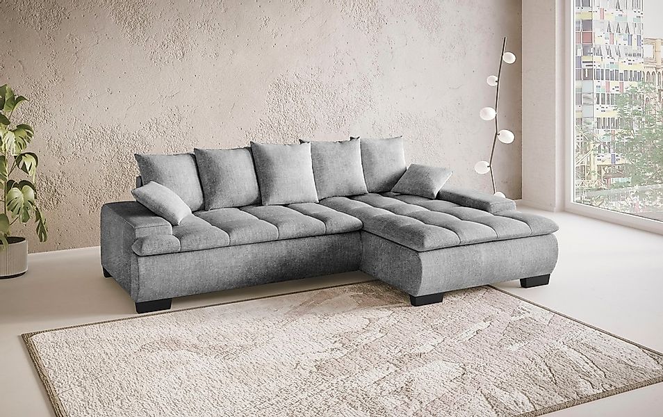 INOSIGN Ecksofa "Haiti II, L-Form", wahlweise mit Schlaffunktion/Bettkasten günstig online kaufen