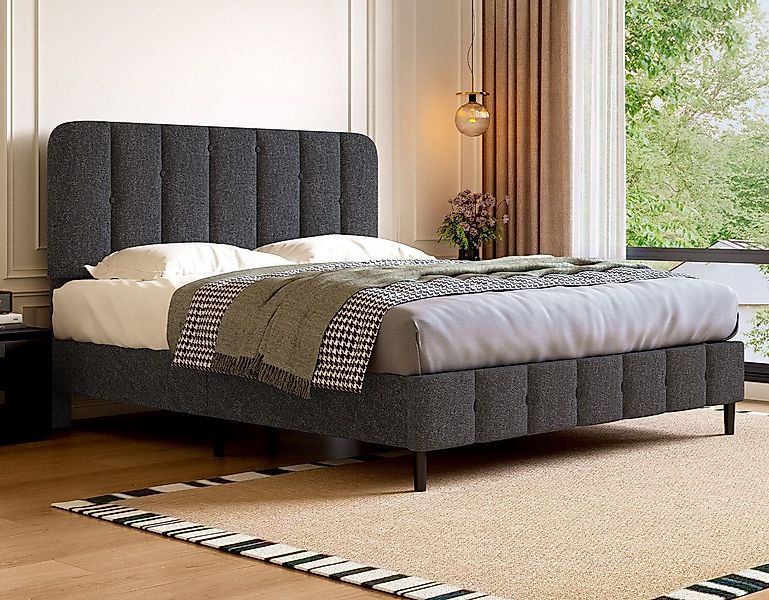 Lexzurn Polsterbett Polsterbett 140x200 cm Bett mit Lattenrost (Doppelbett günstig online kaufen