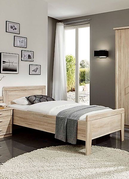 bv-vertrieb Bett, Seniorenbett 100x200 Eiche sägerauh günstig online kaufen