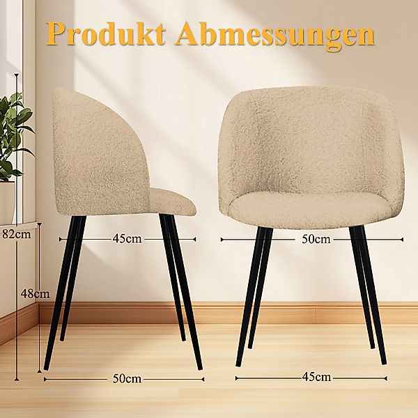 HOMELUX Polsterstuhl Esszimmerstuhl 2/4 Set, Küchenstuhl günstig online kaufen