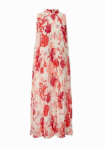 s.Oliver Chiffonkleid - Sommer Kleid mit Print - lockeres Sommerkleid - Pli günstig online kaufen