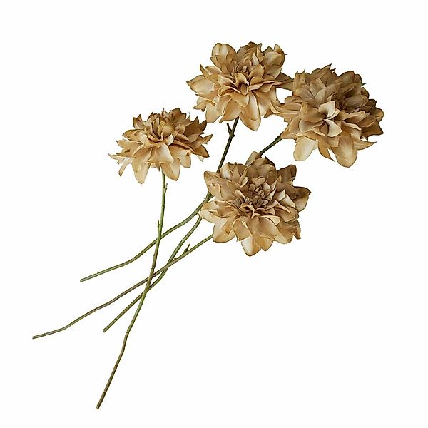 Kunstblume Deko-Blume 4er Set Cappellina gelb/grün, günstig online kaufen