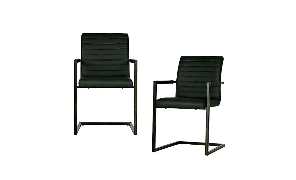 WOOOD Esszimmerstuhl 2er-Set   ¦ grün ¦ Maße (cm): B: 62 H: 87 Stühle > Pol günstig online kaufen