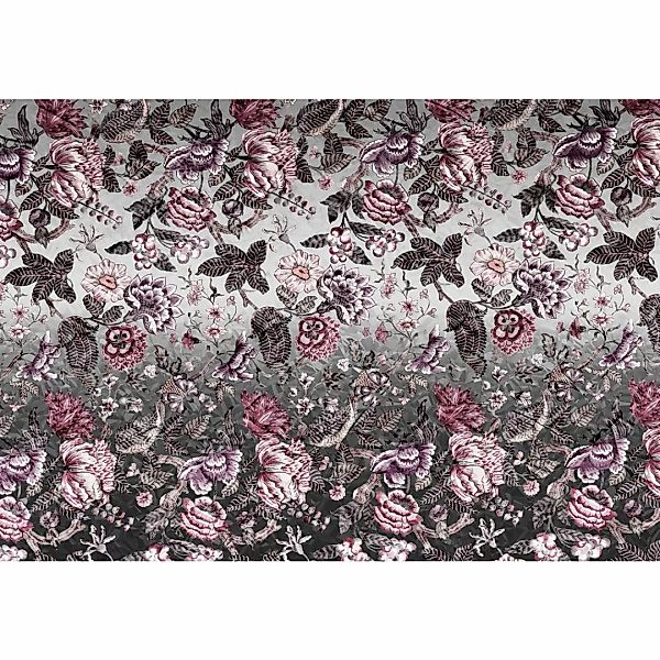 Sanders & Sanders Fototapete Blumen Grau und Rosa 400 x 280 cm 611868 günstig online kaufen