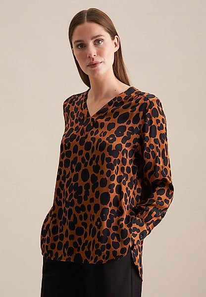 seidensticker Shirtbluse Schwarze Rose Langarm V-Neck günstig online kaufen