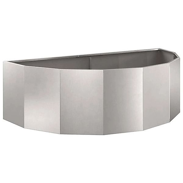 vidaXL Pflanzkübel Silber 120 x 60 x 35 cm Edelstahl 883686 günstig online kaufen