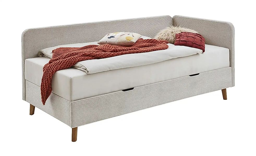 Polsterliege in Cord Carlotta ¦ beige ¦ Maße (cm): B: 130 H: 84 Polstermöbe günstig online kaufen