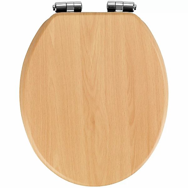 Wenko WC-Sitz Buche Natur MDF mit Absenkautomatik Braun günstig online kaufen
