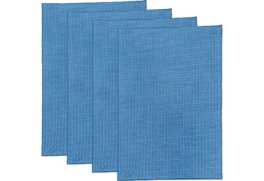 Erwin Müller Geschirrtuch Microfasertuch 4er-Pack, Microfaser Uni günstig online kaufen