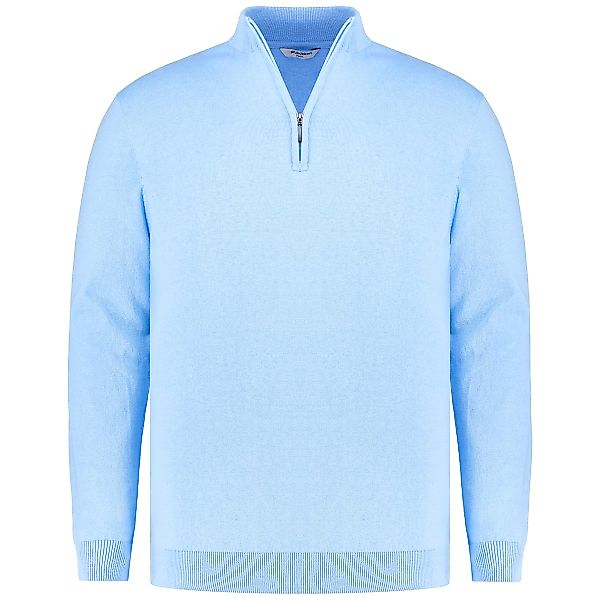 Pfundskerl Feinstrickpullover mit Kaschmir Farbe hellblau Größe: 4XL günstig online kaufen