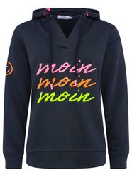 Zwillingsherz Hoodie "Moin Moin Moin" V-Ausschnitt, günstig online kaufen