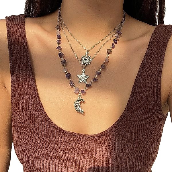 Coonoor Perlenkette Mehrreihige Halsketten für Damen,Boho günstig online kaufen