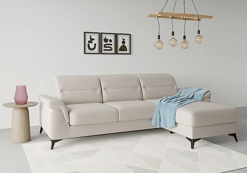 sit&more Ecksofa "Sinatra L-Form" mit Recamiere, optional mit Kopfteilverst günstig online kaufen