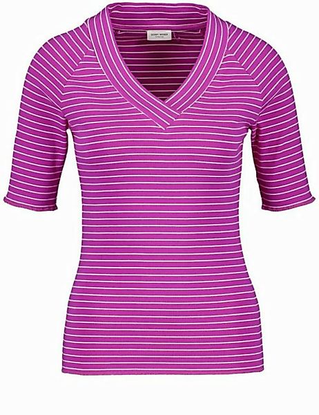 GERRY WEBER Kurzarmshirt Geringeltes Halbarmshirt günstig online kaufen