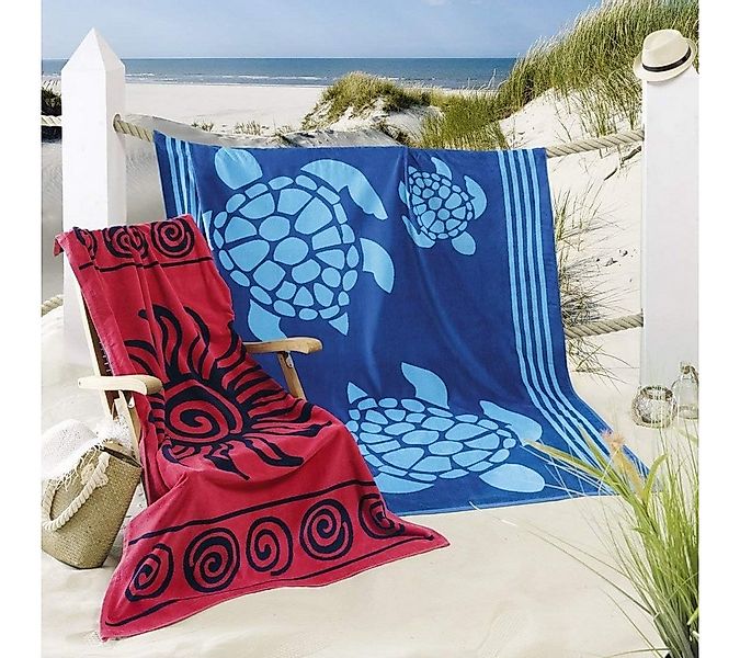 Delindo Lifestyle Strandtuch Tropical SUN, XXL Strandlaken aus 100% ägyptis günstig online kaufen